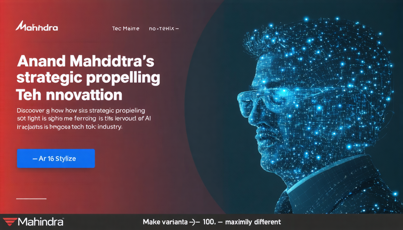 Masterstroke Move: Anand Mahindra's Vision Drives AI Innovation at Tech Mahindra