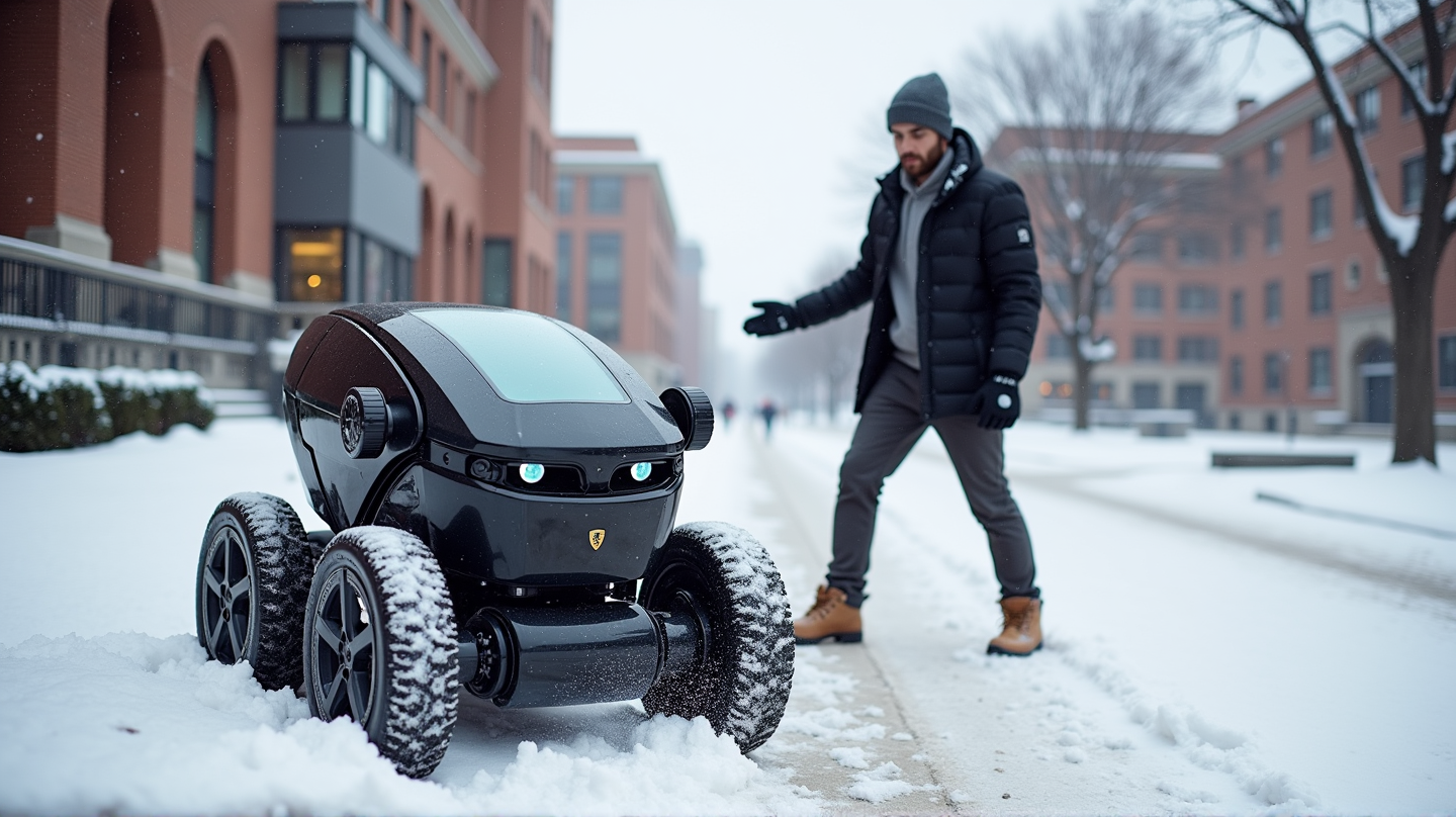 Innovative Snow-Clearing Robot Unveiled by University Senior