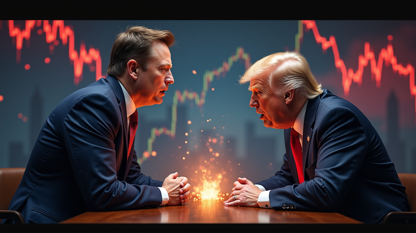 Market Shock: Musk vs. Trump Brawl Slashes Tesla’s Value by $152 Billion