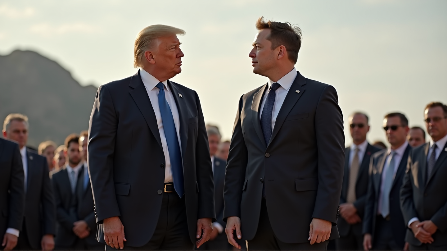 Unexpected Encounter: Trump and Musk Reunite at Charlie Kirk's Memorial