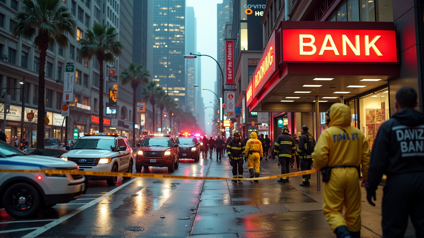 Strange Hazmat Incident at Hollywood Bank Seals Off Streets for Hours