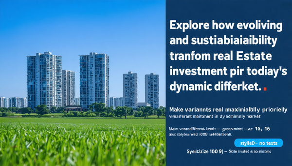 Shifting Priorities: How Demand and Sustainability Reshape Real Estate Investment