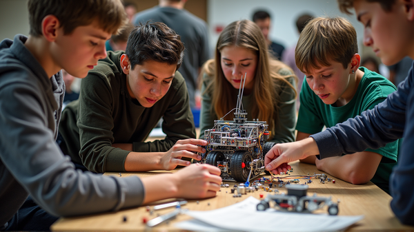 High Schools Engage in Epic Robot Showdown: Who Will Triumph?