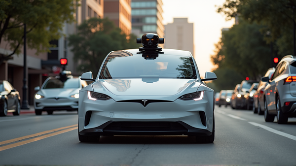 Elon Musk’s Futuristic Robotaxis Roam the Streets of Austin