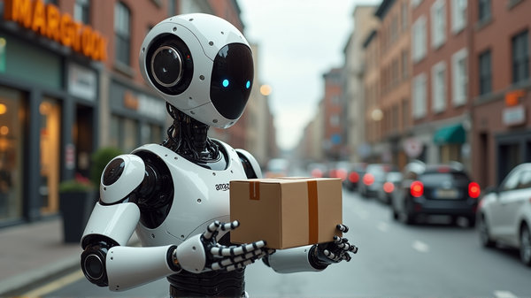 Amazon's Future: Robots Hopping from Vans to Your Doorstep - Sci-Fi Reality?