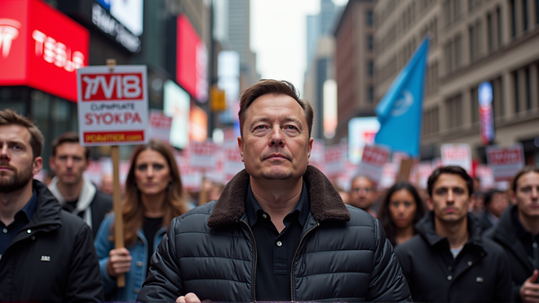 Labor Unions Rally Against Elon Musk's $29 Billion Pay Deal