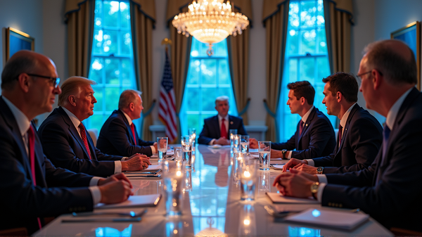 Tech Magnates Heap Praise on Trump at Laudatory White House Dinner